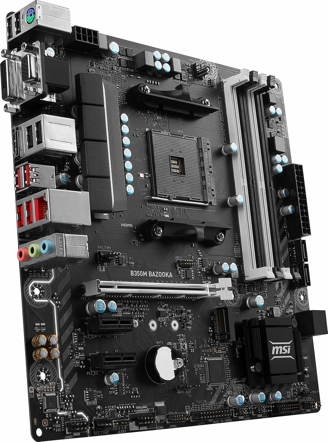 MSI Gaming AMD Ryzen B350 DDR4 VR Ready HDMI USB 3 CFX Micro-ATX Motherboard