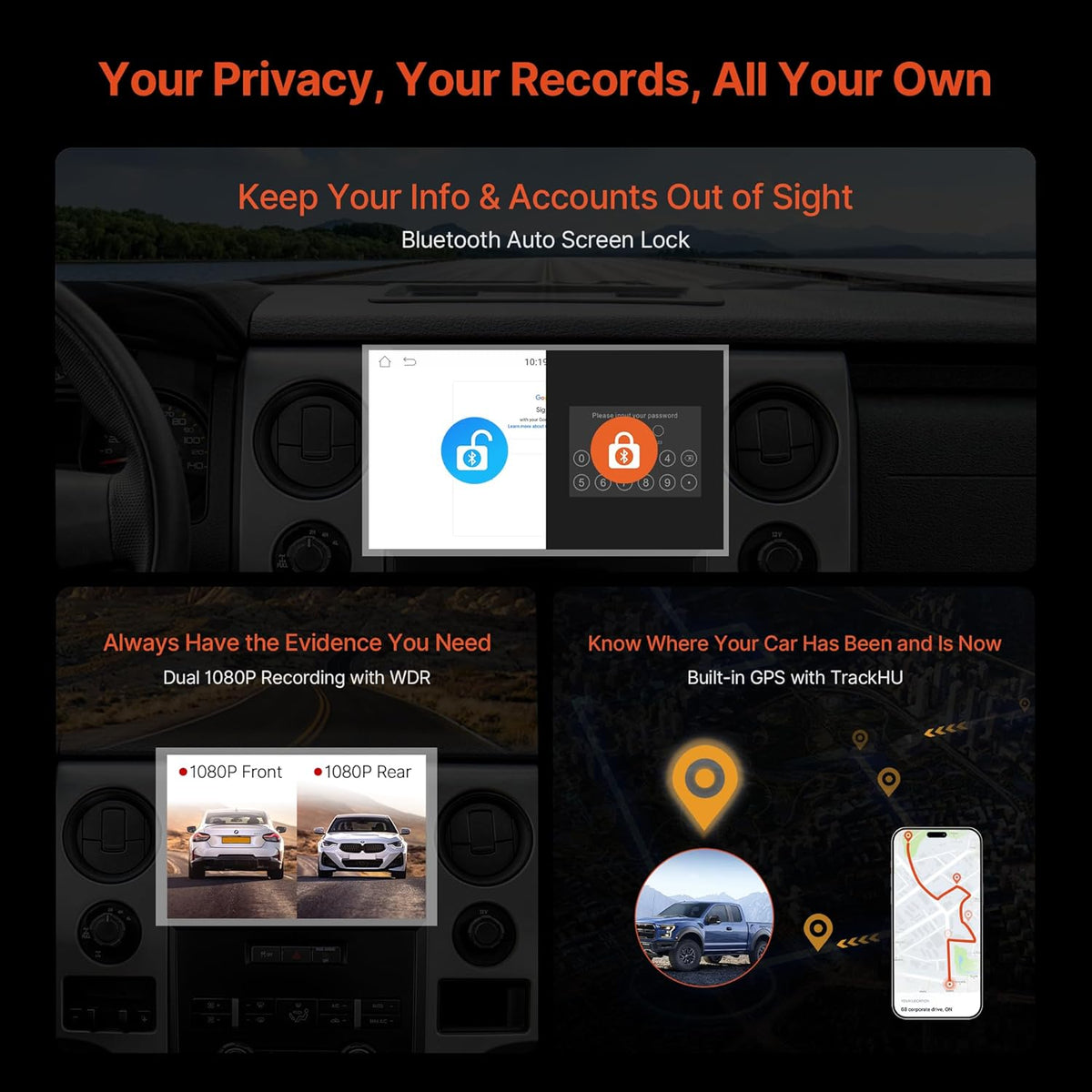 ATOTO S8 Android Radio Replacement for Ford F150 (2009–2012) with A/C, 9 Inch Car Stereo Touch Screen with 4G LTE, Wireless CarPlay&Android Auto, 32EQ, DSP, 4G+32G, Dual BT, S8F1509ADM