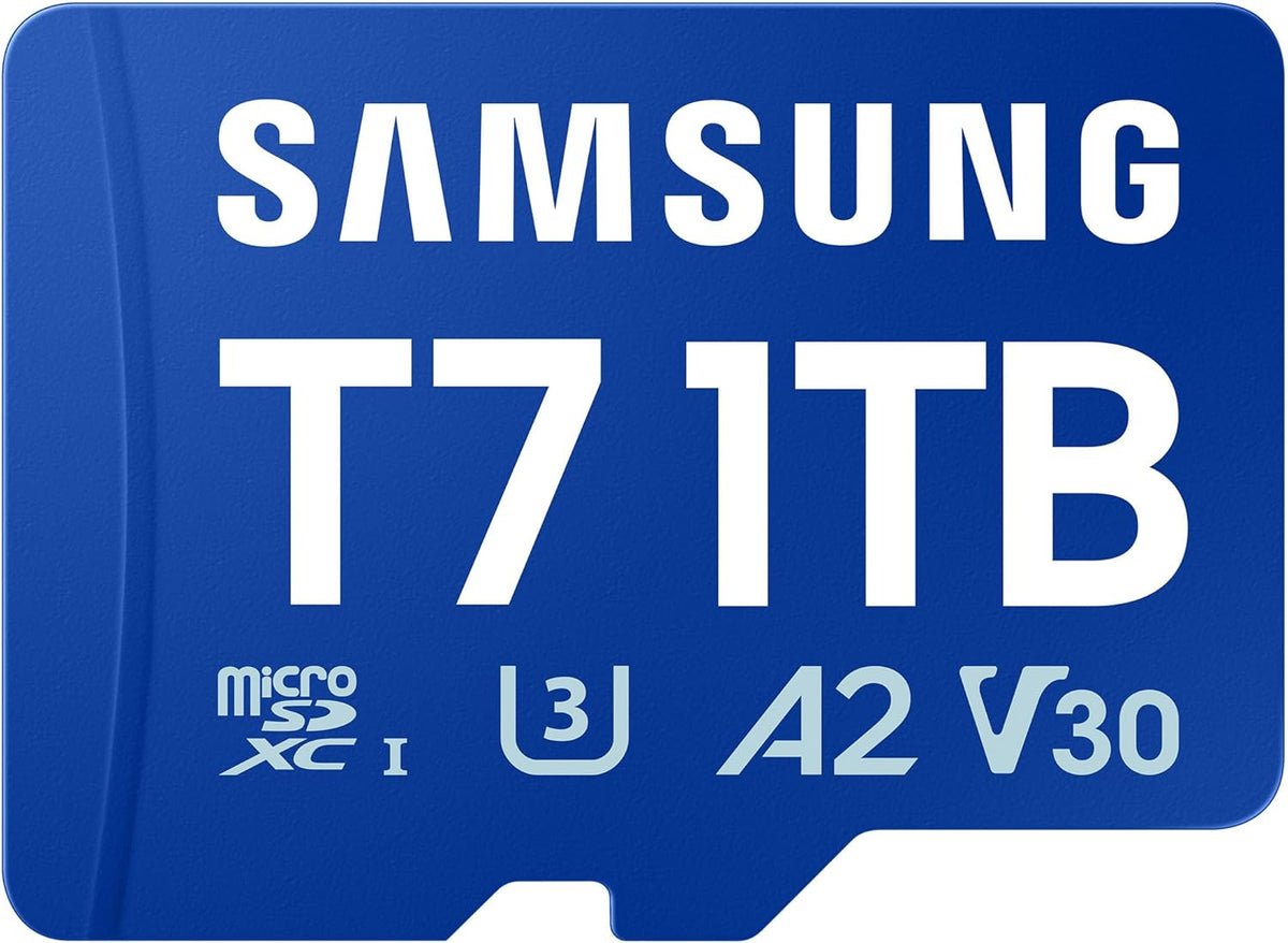 Samsung microSDXC T7 1TB, Transfer Speeds Up to 170 MB/s, Made for Casual Gamers, Amateur Creators, & Everyday Users (MB-MB1T0T/AM)