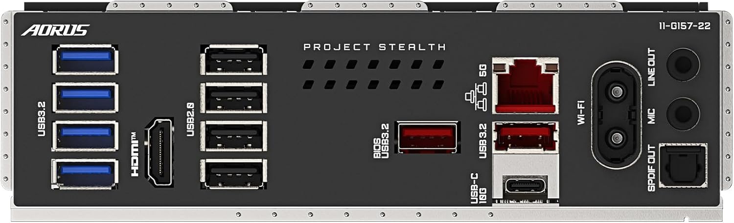GIGABYTE B850 AORUS Stealth Reverse-Connect ATX Motherboard, Support AMD Socket AM5 Processors, DDR5, 14+2+2 Power Phase, 4X M.2, PCIe 5.0, USB-C, WIFI7, 5GbE LAN, EZ-Latch, 5-Year Warranty
