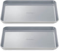Caraway Non-Stick Ceramic Medium Baking Sheet Duo - Naturally Slick Ceramic Coating - Non-Toxic, PTFE & PFOA Free - Perfect for Baking, Roasting, and More - Medium (15" x 10") - Gray