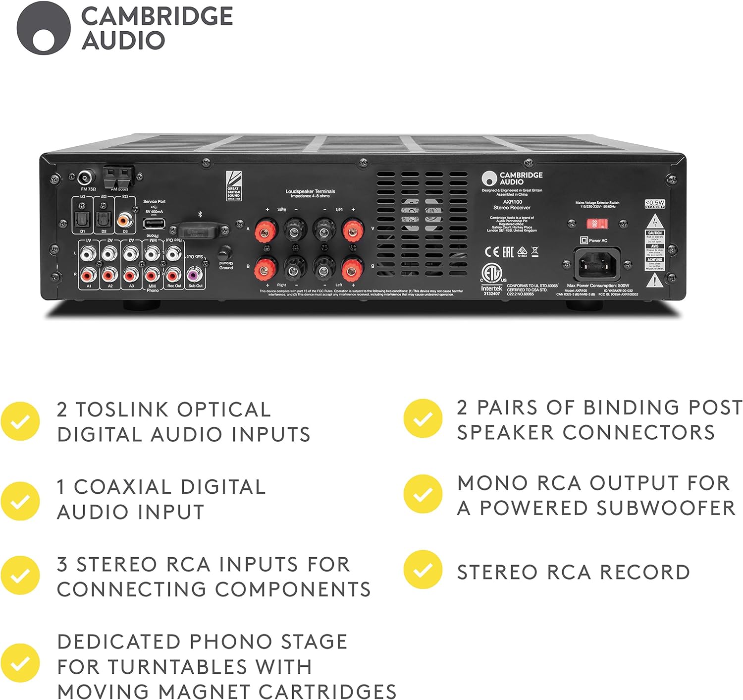 Cambridge Audio AXR100 FM/AM Stereo Receiver