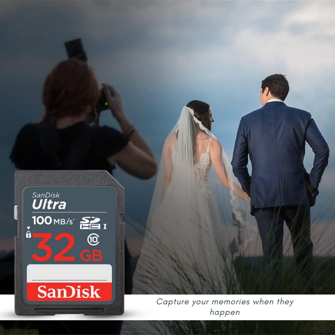 SanDisk 32GB Ultra SDHC UHS-I Memory Card (10-Pack) with Focus High Speed USB Card Reader Bundle (11 Items)