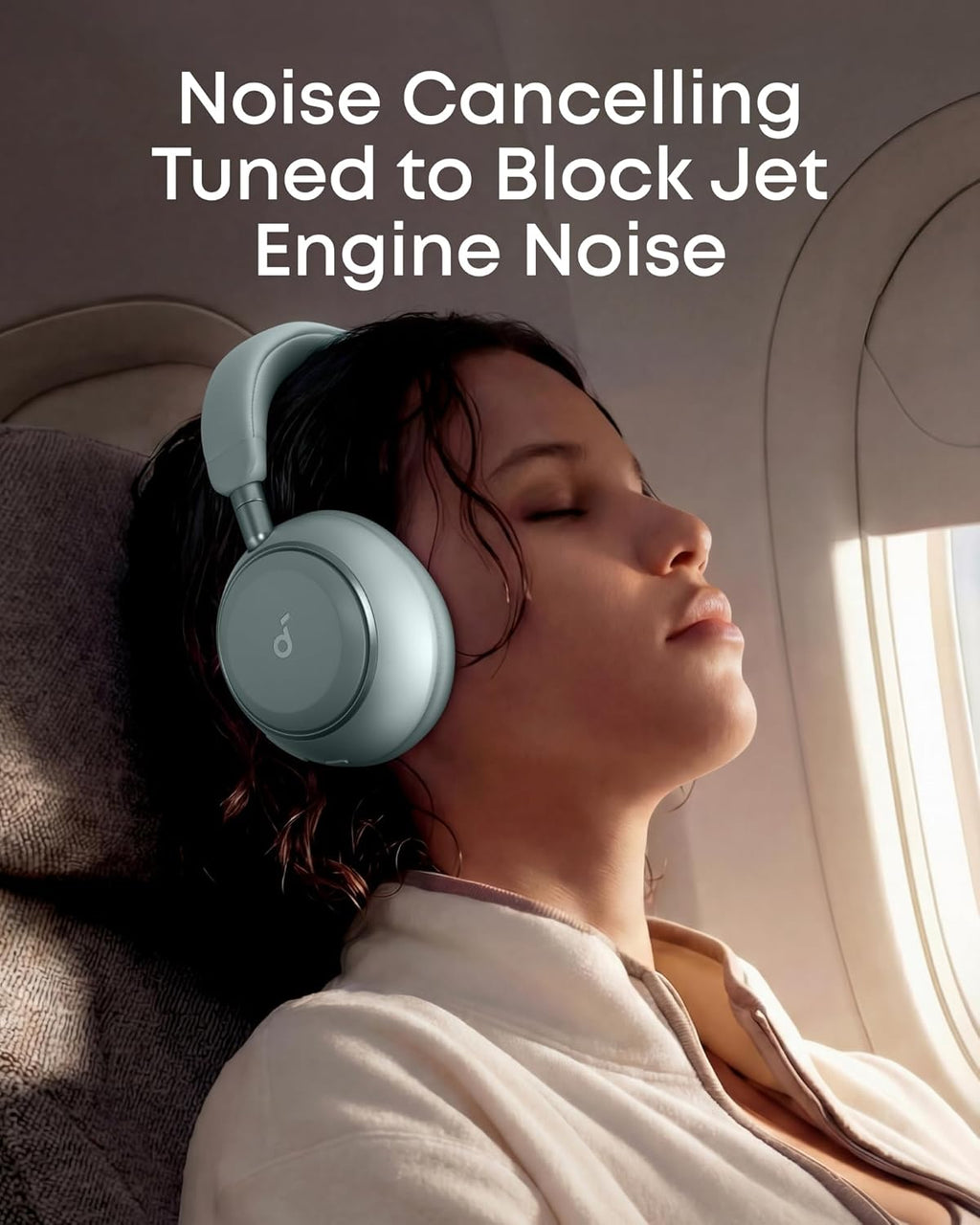 Soundcore Space 2 by Anker, Active Noise Cancelling Headphones with Protective Case, Comfortable Fit, 50H Playtime, LDAC Hi-Res Wireless Audio, Dual Connection, Clear Calls, Bluetooth 6.1, Nap Mode