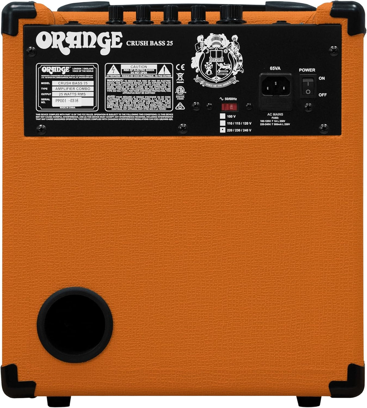 Orange Crush Bass 25 25W 8" Guitar Amplifier and Speaker Combo,