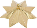 RCH Hardware CN-BR11H-310 Brass Modern Star Ceiling Canopy, 12.2 Inch, Polished Brass