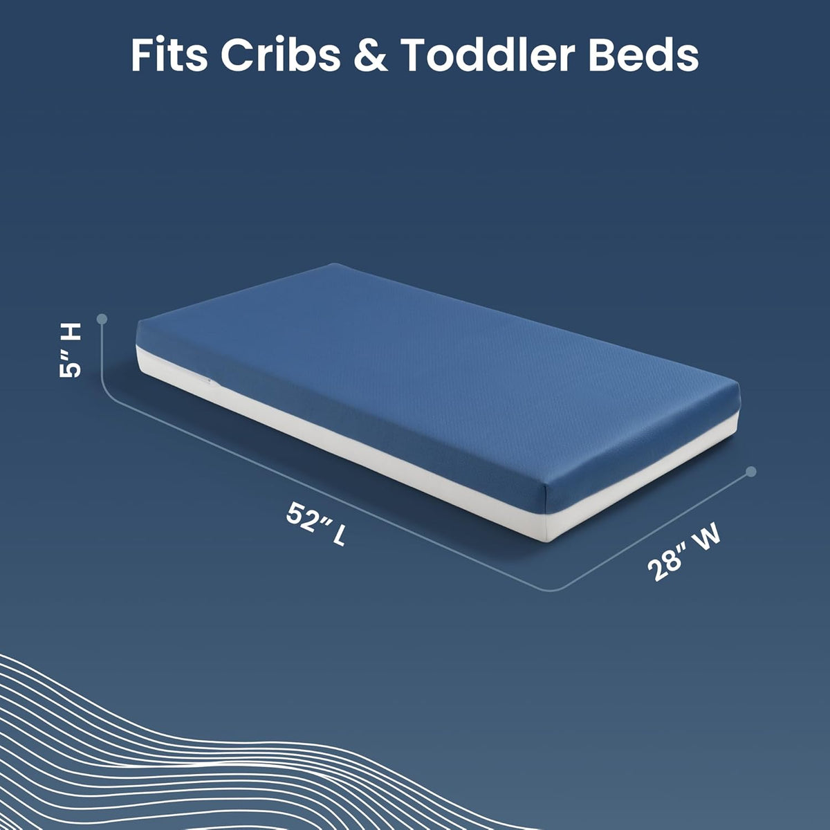 Serta CloudCool Crib and Toddler Mattress, Breathable, Machine Washable Cover, Waterproof, Hypoallergenic, Greenguard Gold Certified Baby Mattress