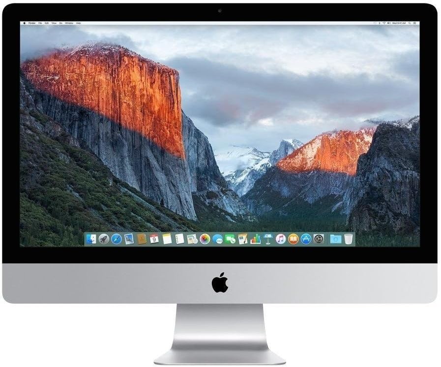 Apple iMac MK482LL/A 27" Intel Core i5-6600 X4 3.3GHz 8GB 1TB, Silver (Renewed)