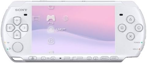 Sony PSP Slim and Lite 3000 Series Handheld Gaming Console with 2 Batteries (White)(Renewed)