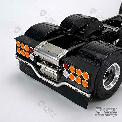 Lesu Metal Rear Beam Taillight for 1/14 Rc Tmy SCA R620 R470 Tractor Truck