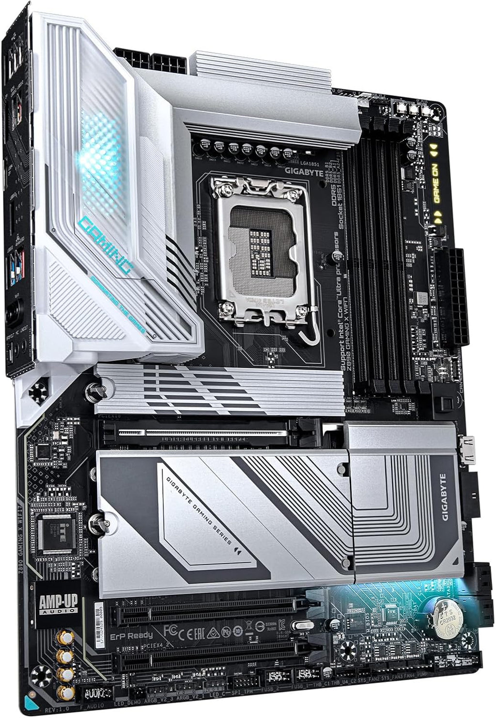 GIGABYTE Z890 Gaming X WIFI7 Intel Core Ultra (Series 2) LGA 1851 Motherboard, ATX, DDR5, 4X M.2, PCIe 5.0, USB4, WIFI7, 2.5GbE LAN, EZ-Latch