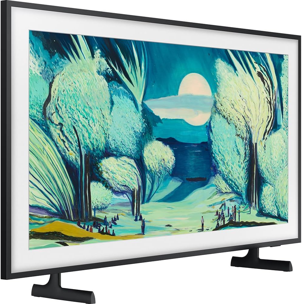 Samsung 50" The Frame LS03FA QLED 4K TV 2025 Art Mode, Vision AI | CPS Exclusive 26 Month Protection, 2X HDMI Cables, Premiere Movies Streaming & Deco Gear Complete Home Theater Beginner's Guidebook