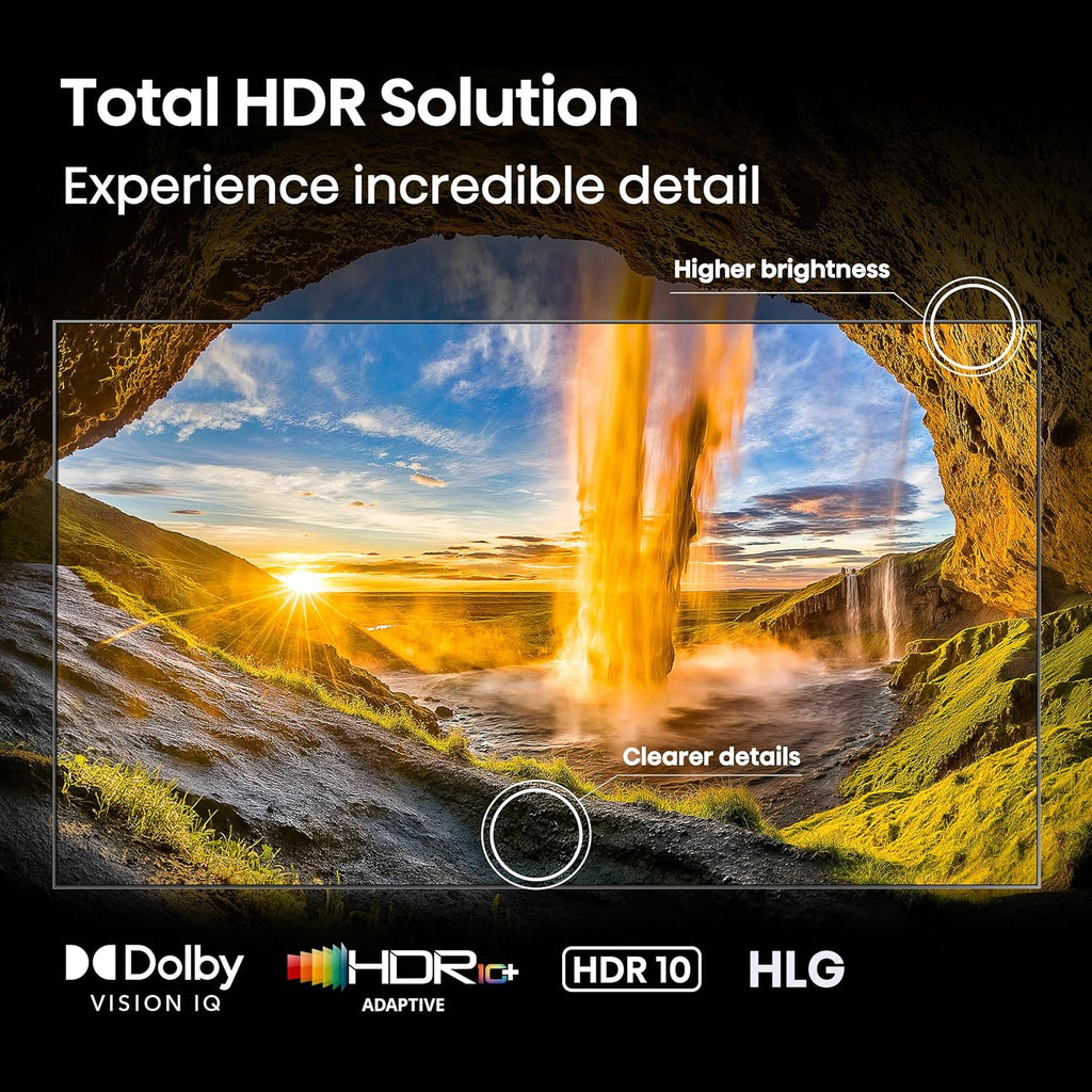 Hisense 65" Class U6 Series Mini-LED 4K UHD Smart Fire TV (65U65QF, 2025 Model) - QLED, Native 144Hz, HDR10+, Dolby Vision IQ, Dolby Atmos, Game Mode Pro, ALLM, Alexa Built in, Black