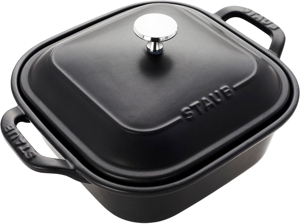 Staub Ceramic Stoneware 5-Pc Mixed Baking Dish Set – Matte Black