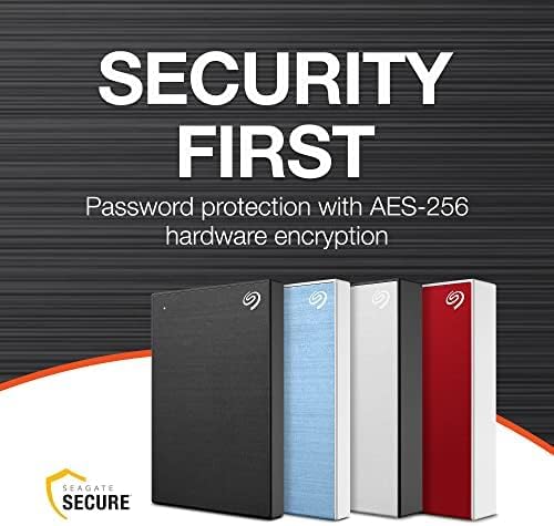 Seagate One Touch, 1TB, Password Activated Hardware encryption, Portable External Hard Drive, PC, Notebook & Mac, USB 3.0, Black (STKY1000400)