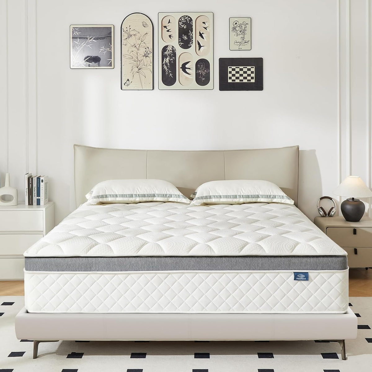 Happiland Full Mattress, 10 Inch Memory Foam Hybrid Mattress in a Box, with Upgrade Individually Pocket Springs, Pressure Relief, Breathable Comfort and Durable, CertiPUR-US, Medium Firm