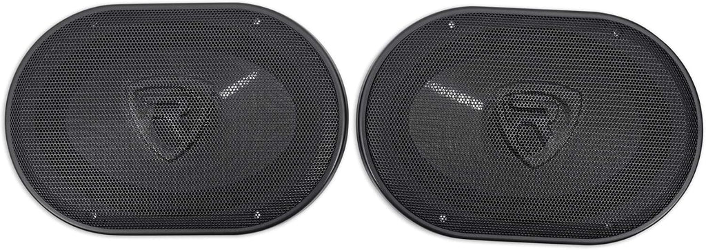 Rockville RV68.2C Bundle: (4) 6x8 / 5x7 Component Car Speakers 1800W Peak/340W RMS, RXA-F1 4-Channel Amplifier, RWK42 4 Gauge Amp Wiring Kit with RCA Cables, for Car Audio Systems, 6-Items