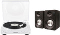 Crosley KT400A-WH Fully Automatic Bluetooth 2-Speed Turntable Record Player with S100A Stereo Speakers, White