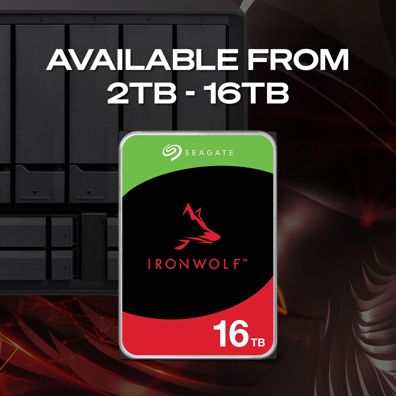 Seagate IronWolf 12TB NAS Internal Hard Drive HDD – CMR 3.5 Inch SATA 6Gb/s 7200 RPM 256MB Cache for RAID Network Attached Storage (ST12000VNZ008/ST12000VN0008)