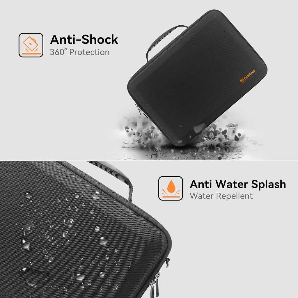 Smatree MobileBase Laptop Shoulder Sleeve for 15.3 inch Macbook Air M4 2025/M3 2024/M2 A3114, for 16 inch Macbook Pro M4 2024/M3/M2 2023 A2991 A2780 A2485, Hard Laptop Carrying Case with Stand (A485S)