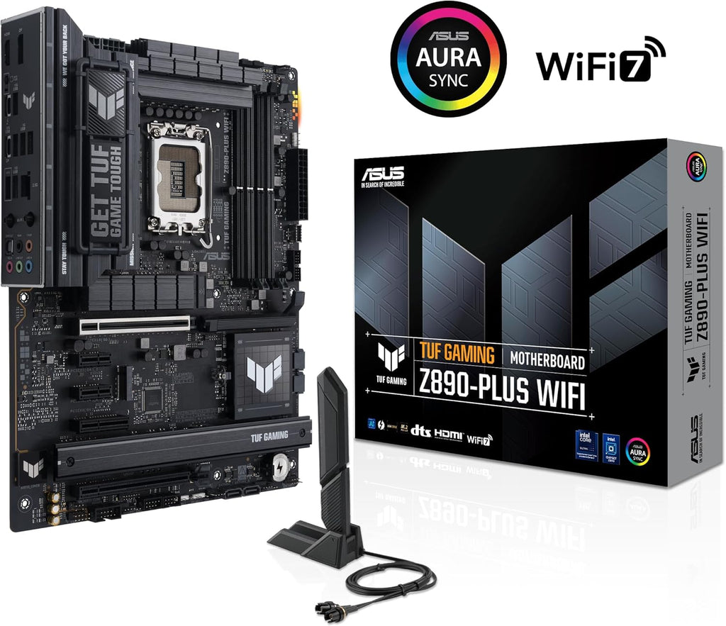 Micro Center CPU Motherboard Combo - Ultra 9 285K 24-Cores LGA 1851 Desktop Processor Bundle with Tuf Gaming Z890-Plus WiFi Motherboard