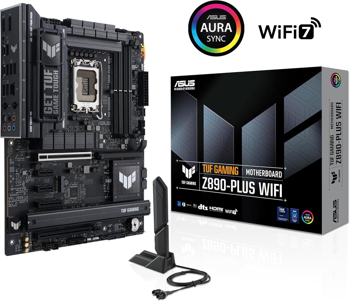 Micro Center CPU Motherboard Combo - Ultra 9 285K 24-Cores LGA 1851 Desktop Processor Bundle with Tuf Gaming Z890-Plus WiFi Motherboard