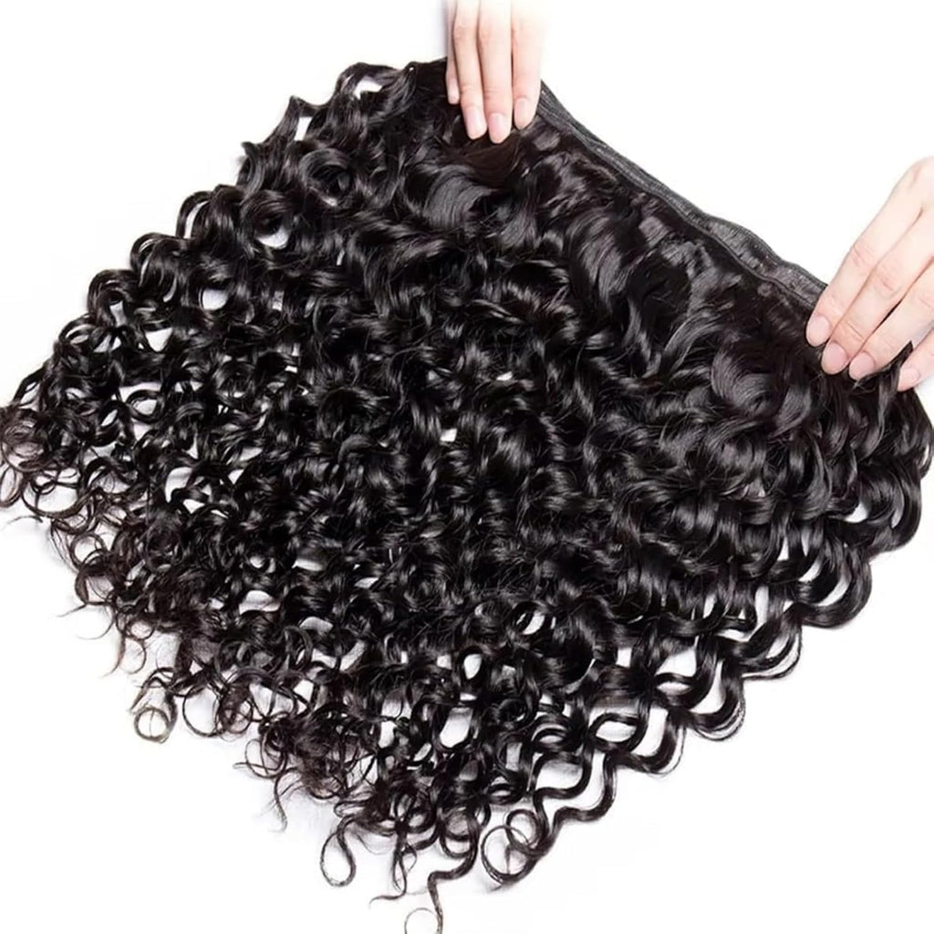 Water Wave Human Hair Bundles 20 22 24 Inch 12A Curly Bundles Human Hair 100% Unprocessed Brazilian Virgin 3 Bundles Wet and Wavy Weave Extensions