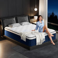 PUBPLON King Size Mattress, 14 Inch Hybrid King Mattress in a Box with Gel Memory Foam New Version, Individually Pocket Coils Springs, Pressure Relief Motion Isolation, Edge Support, Medium Firm