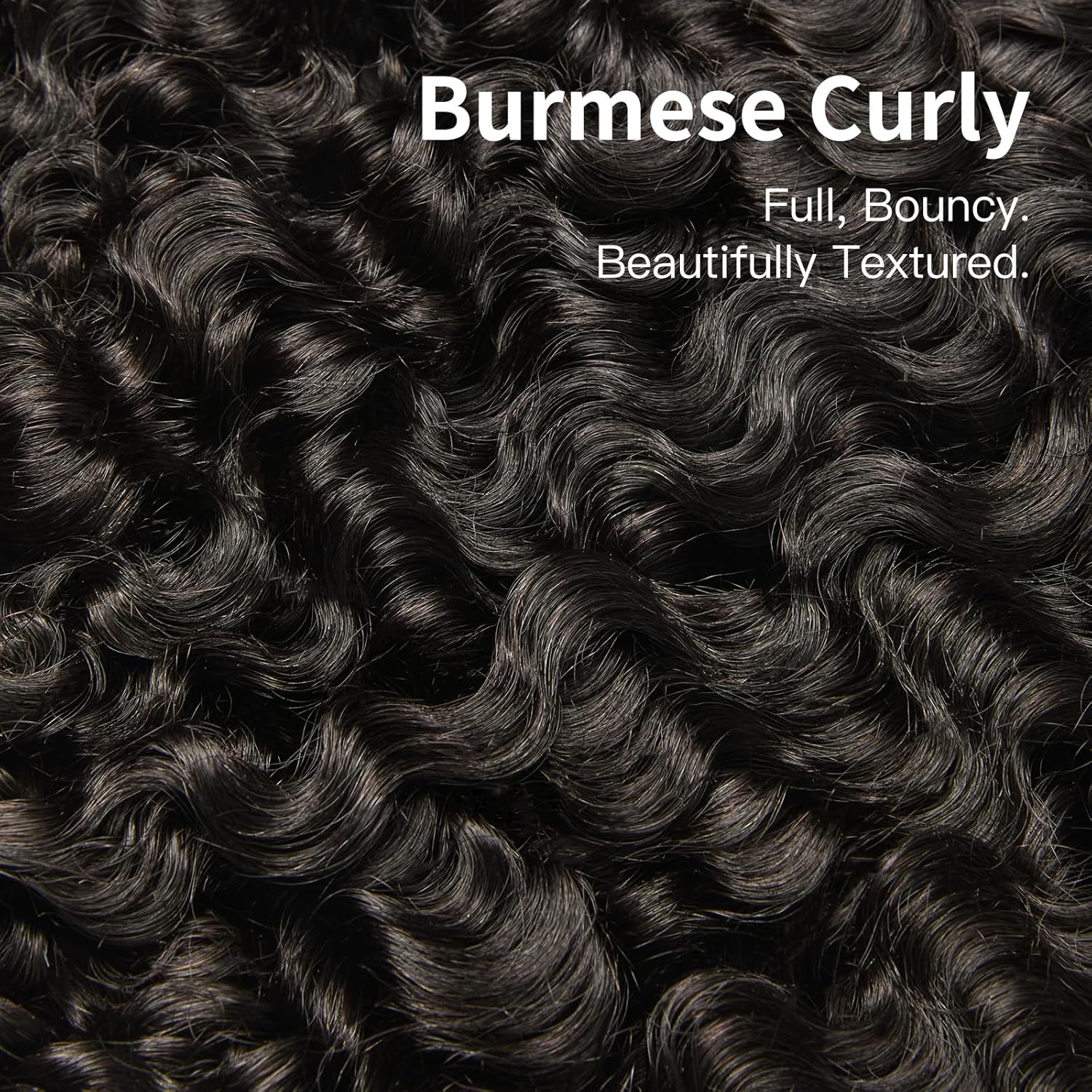 ASHINE Burmese Curly Bundles Human Hair Unprocessed Raw Burmese Curly Water Wave Human Hair 3 Bundles Natural Black 18 20 22 inch