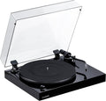 Fluance RT82 Reference High Fidelity Vinyl Turntable Record Player with Ortofon OM10 Cartridge, Speed Control Motor, High Mass MDF Wood Plinth, Vibration Isolation Feet - Piano Black