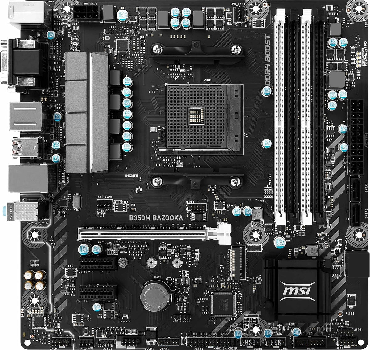 MSI Gaming AMD Ryzen B350 DDR4 VR Ready HDMI USB 3 CFX Micro-ATX Motherboard