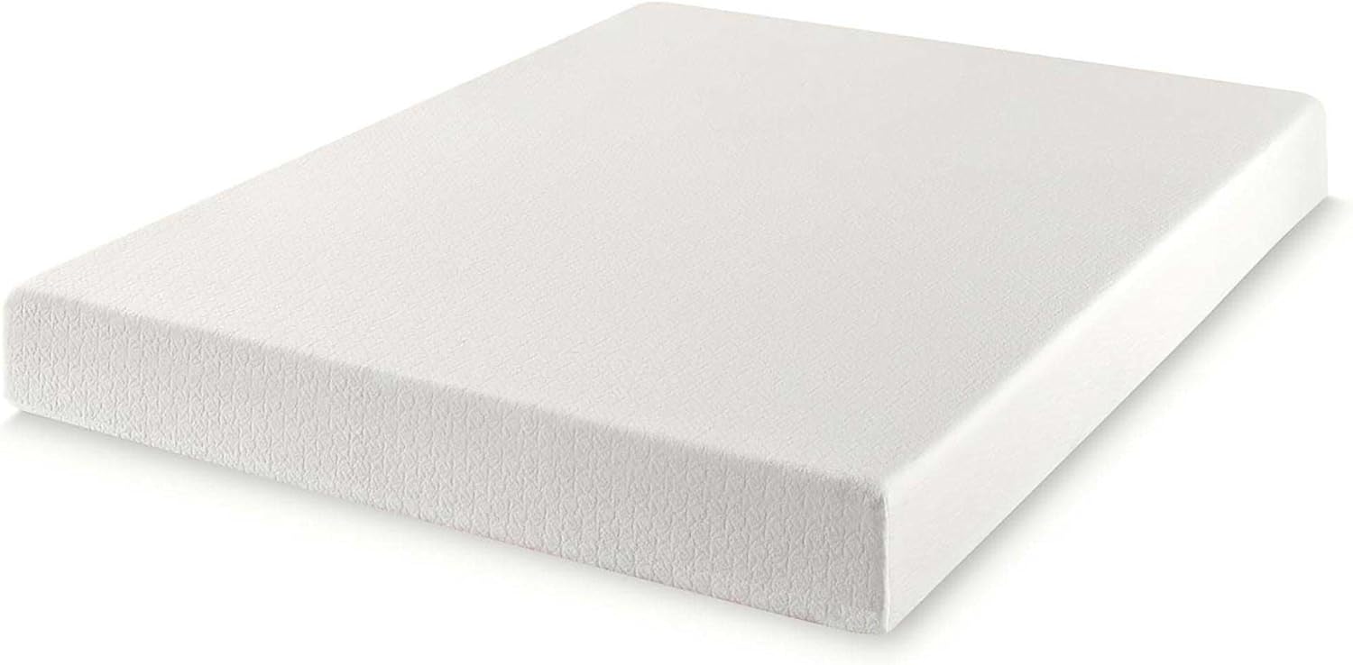 Best Price Mattress 8 inch Twin Mattress Bed-In-A-Box, Green Tea Memory Foam, White