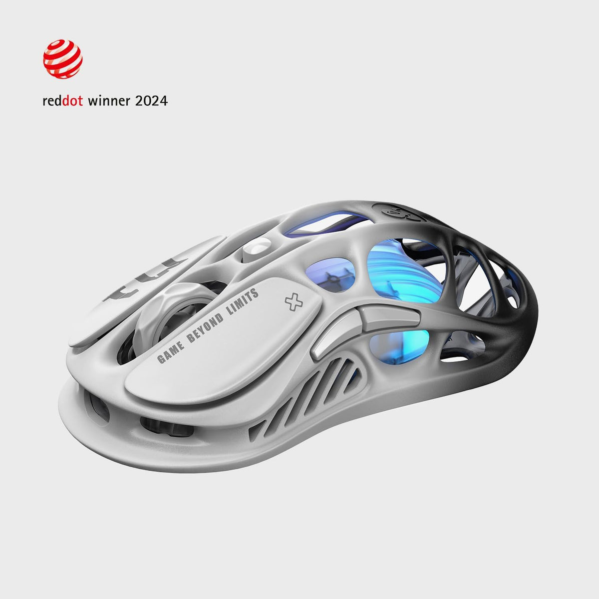 GravaStar Mercury M1 Pro Gaming Mouse, Lightweight Magnesium Alloy, 26,000 DPI, PAW3395DM Sensor, 5 Programmable Buttons, Support Wired/2.4GHz/BT, Up to 200 Hours Battery Life (Gradient Black)