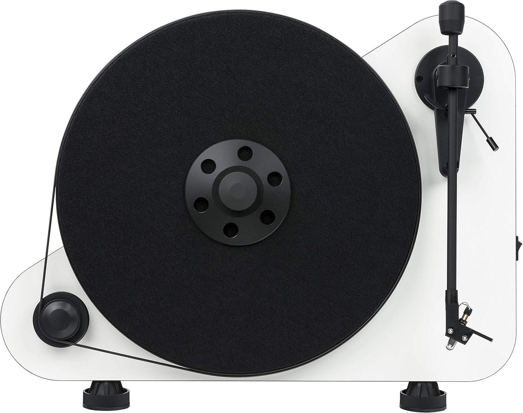 Pro-Ject VT-E R (OM5e) - White Vertical Turntable, White/Matte