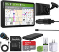 Garmin Dezl OTR720 GPS Truck Navigator 7" Large Display Touchscreen, Commercial GPS Navigation for Semi-Truck Driver Bundle with 32GB SD Memory Card + LCD Cleaning Kit + More Accessories