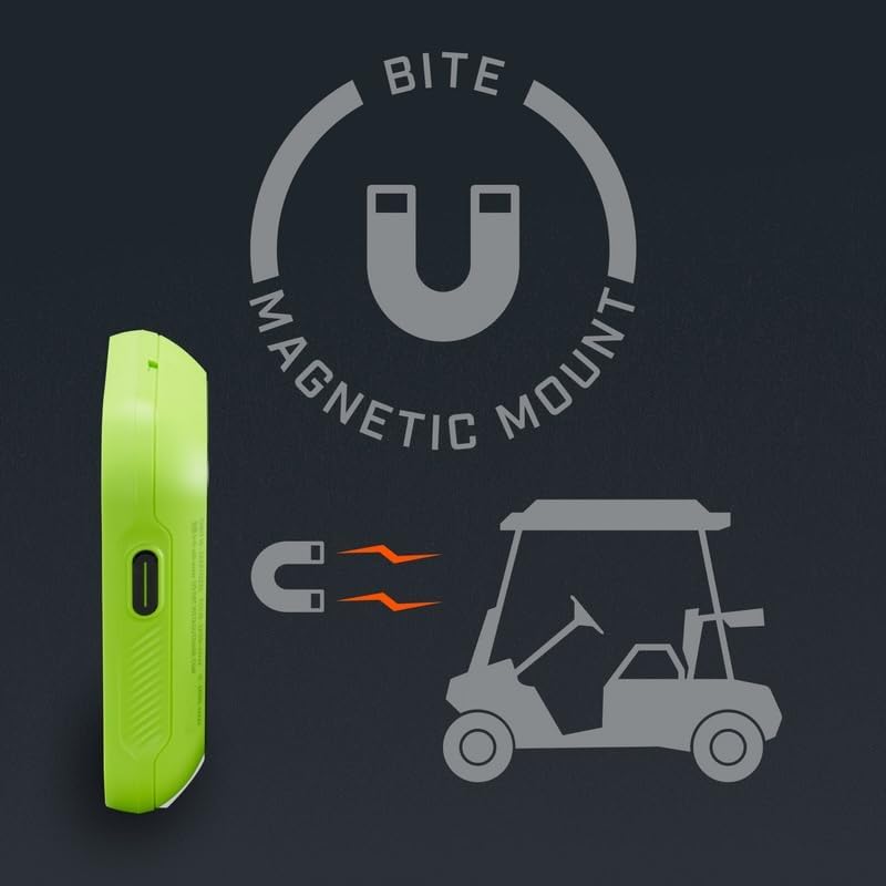 Bushnell Golf Phantom 3 Slope GPS – Handheld, Touchscreen, Slope-Adjusted Distances, 38,000+ Courses & Magnetic Cart Mount, Green