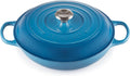 Le Creuset Enameled Cast Iron Signature Braiser, 3.5 qt., Marseille