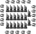Retevis H-777 2 Way Radios(20 Pack) with Volume Adjustable Walkie Talkie Earpiece(20 Pack), Rechargeable Two Way Radios, Hand Free Adults Walkie Talkies with Charging Base
