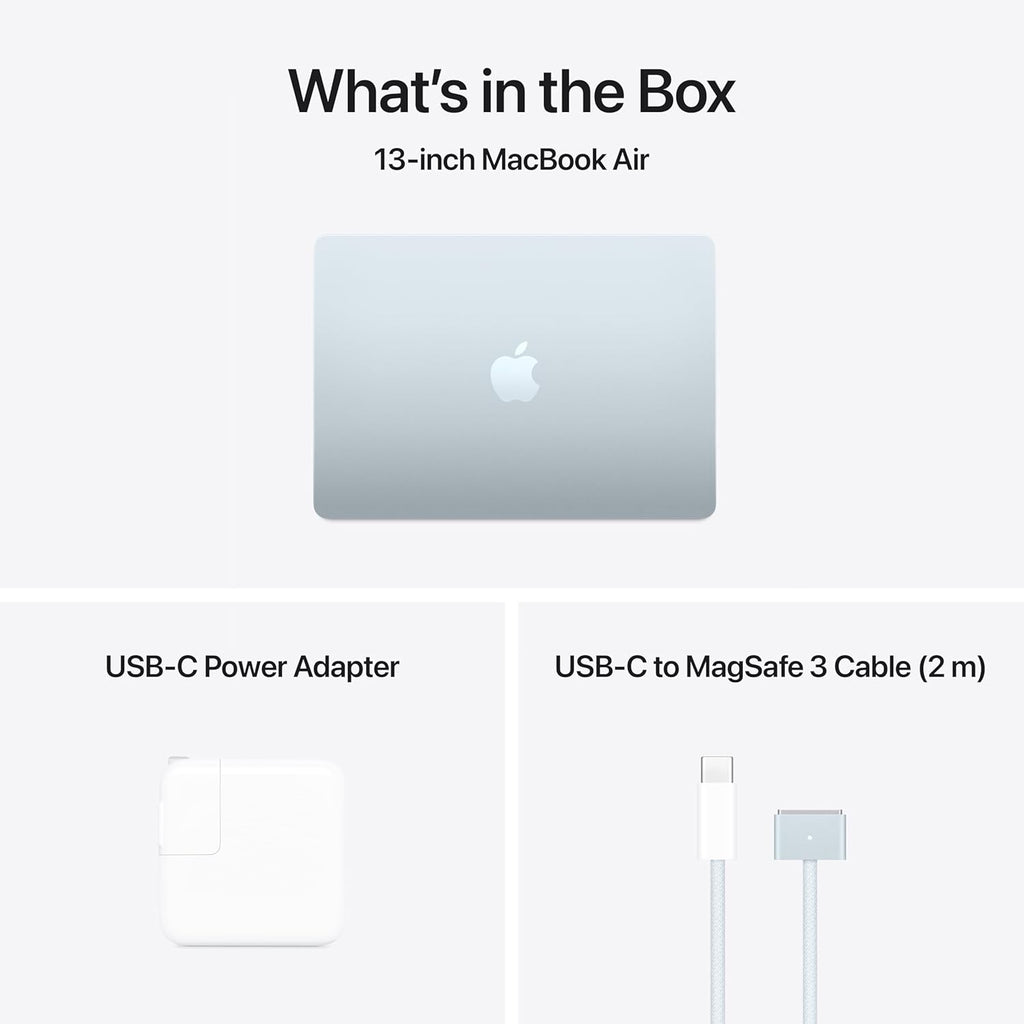 Apple 2025 MacBook Air with Apple M4 Chip, 13-inch, 16GB RAM, 512GB SSD Storage Sky Blue (Renewed)
