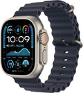 Apple Watch Ultra 2 GPS + Cellular, 49mm - Titanium Case with Blue Ocean Band, One Size (Renewed)