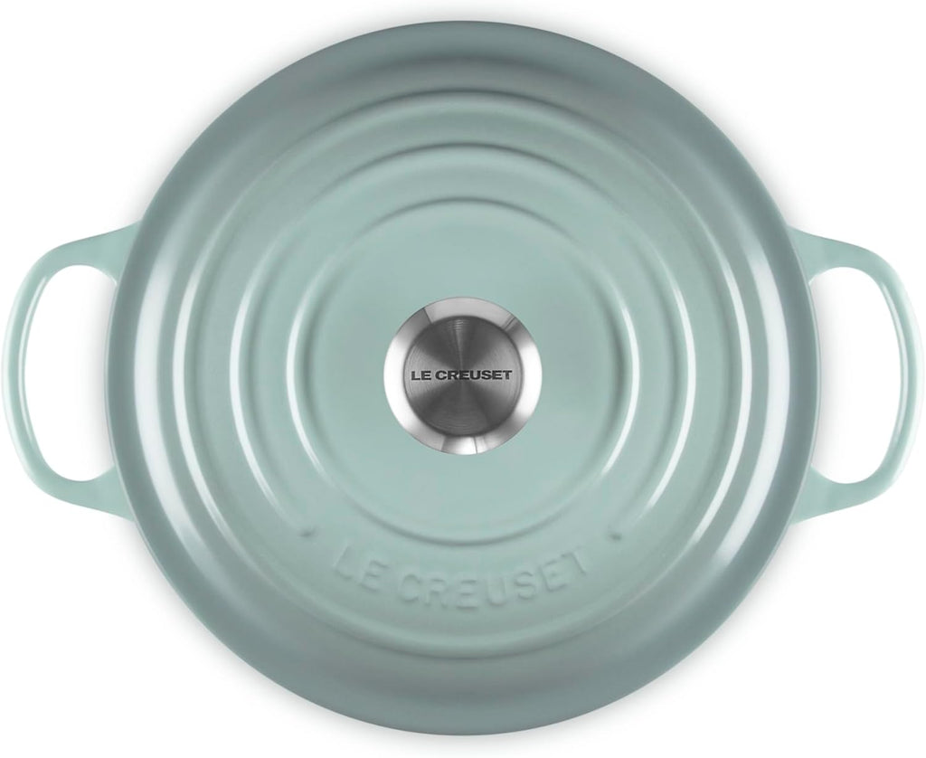 Le Creuset Enameled Cast Iron Signature Deep Round Oven, 6.5 qt., Sea Salt