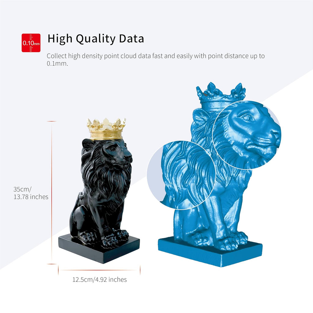 Shining 3D Einstar Handheld 3D Scanner with Detail-Oriented Enhancement Technology Support Scanning Hair and Body, Up to 14FPS Scanning Speed High Quality Collecting Data 3D Scanner for 3D Printer