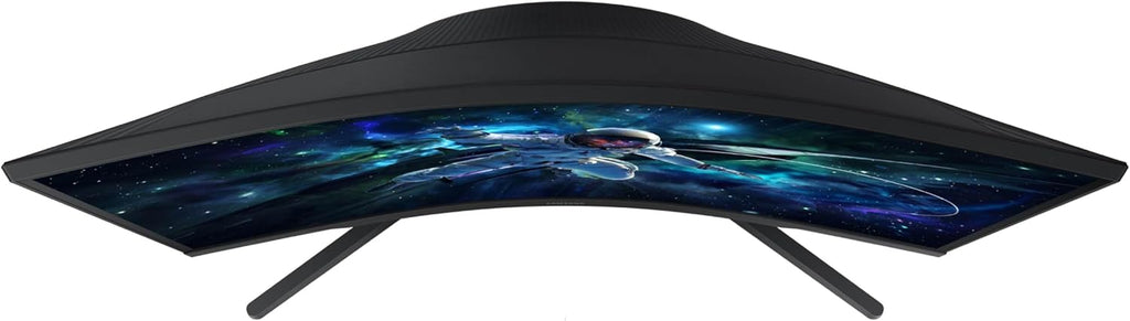 SAMSUNG 32" Odyssey G55C Series QHD 1000R Curved Gaming Monitor, 1ms(MPRT), HDR10, 165Hz, AMD Radeon FreeSync, Eye Care, Glare Free, Sharp Resolution LS32CG550ENXZA