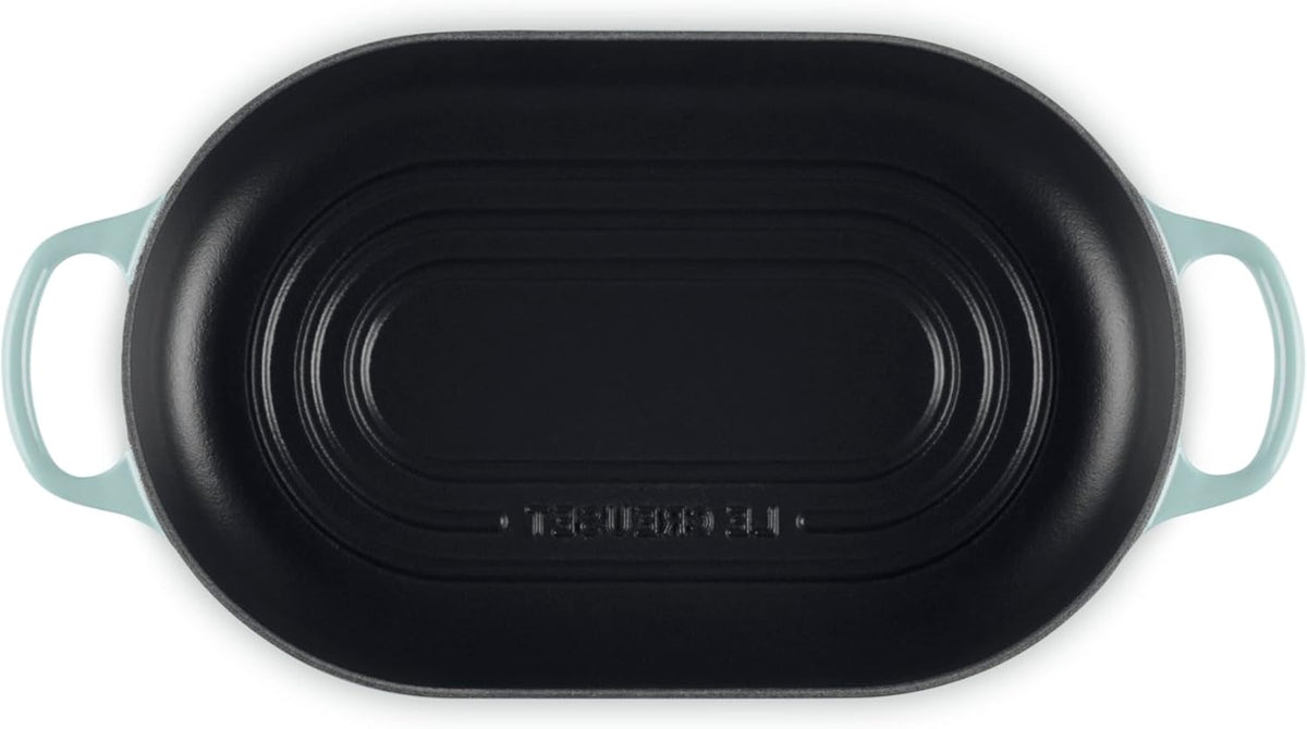 Le Creuset Enameled Cast Iron Signature Oval Bread Oven, 11.5 inch, Sea Salt