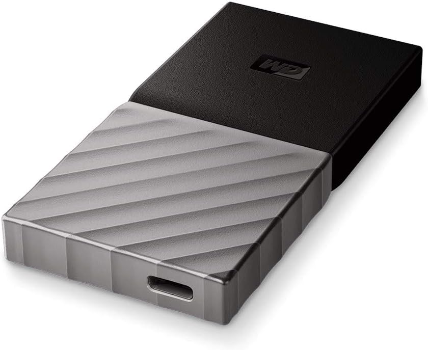 WD 512GB My Passport SSD Portable Storage - USB 3.1 - Black-Gray - WDBKVX5120PSL-WESN