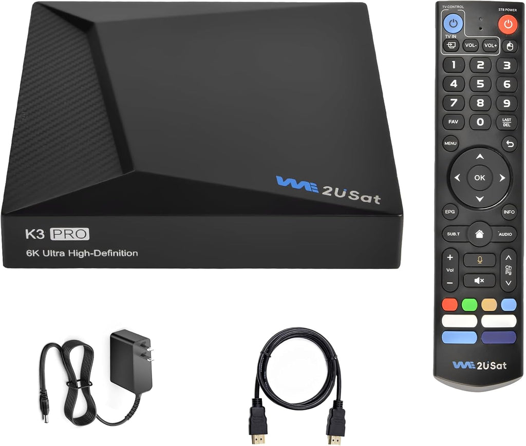 K3 Pro 6K UHD Smart Media Player, 4GB RAM+32GB ROM, Remote Control, HDMI Cable, WiFi-6