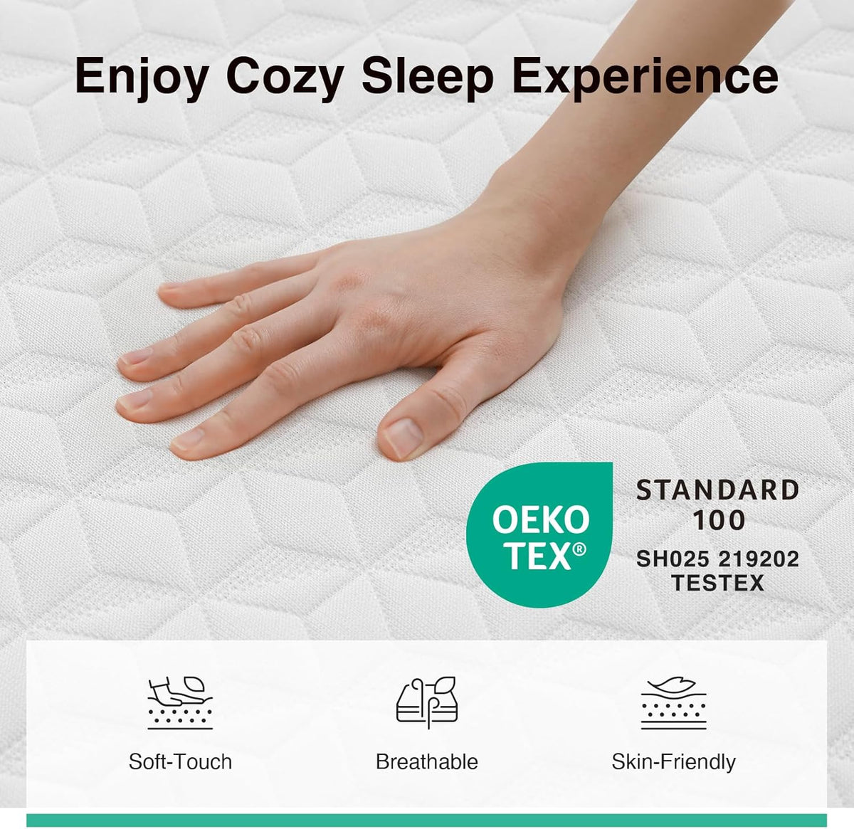 Novilla 14 Inch Queen Size Mattress, Queen Memory Foam Mattress in a Box with Cooling Refreshing High-Density Support Foam for Contour Support & Motion Isolation, Medium Firm with Edge Support