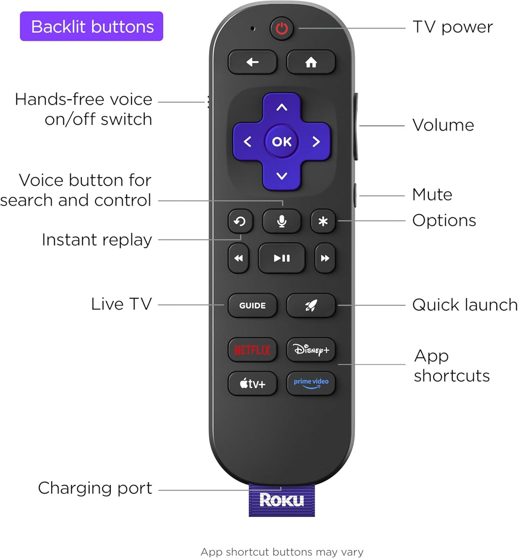 Roku Smart TV – 55-Inch Pro Series 4K QLED RokuTV with Backlit Roku Voice Remote Pro, Dolby Vision IQ, 120Hz Refresh Rate – Live Local News, Sports, Gaming
