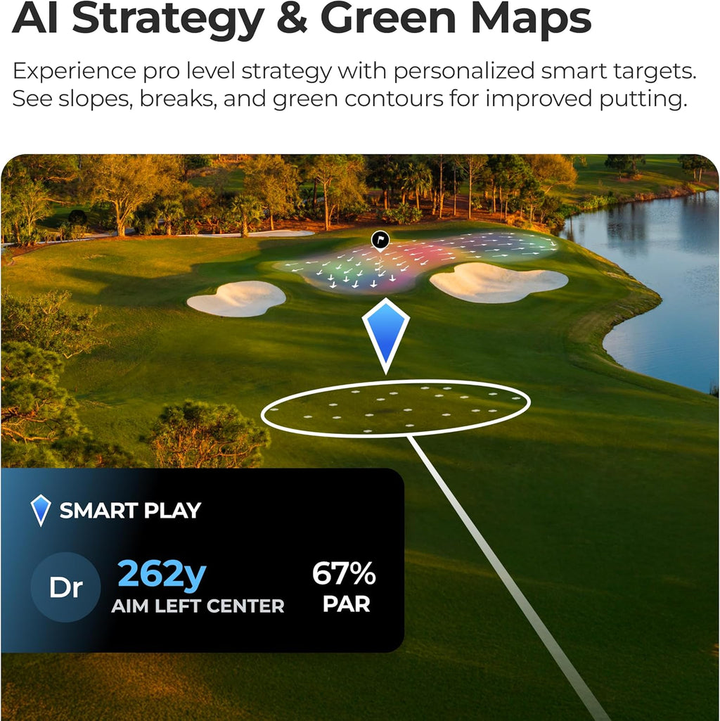 Arccos Air – Automatic Golf Game Tracking System with AI GPS Rangefinder & Strokes Gained Analytics (No Club Sensors Required, Free First Year Membership)