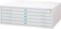 Safco Products 4997WHR Flat File Closed Base for 5-Drawer 4996WHR Flat File, Sold Separately, White